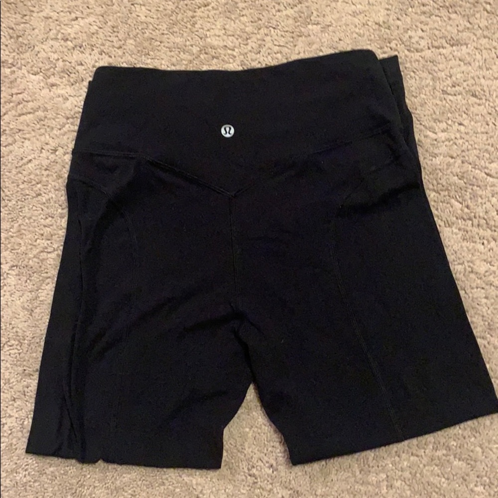 Black align crop leggings